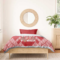 Tonga Rugby Bedding Set Tonga Mate Ma'a Take The Lead