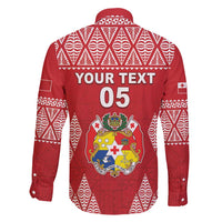 Custom Tonga Rugby Family Matching Off Shoulder Maxi Dress and Hawaiian Shirt Tonga Mate Ma'a Take The Lead LT05 - Polynesian Pride
