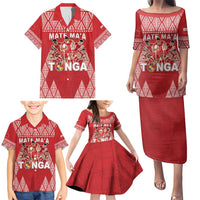 Custom Tonga Rugby Family Matching Puletasi and Hawaiian Shirt Tonga Mate Ma'a Take The Lead LT05 - Polynesian Pride