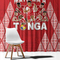 Tonga Rugby Window Curtain Tonga Mate Ma'a Take The Lead