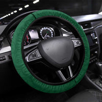 New Zealand Pigeon Kereru Steering Wheel Cover Maori Fern Art Green Gradient LT05 Universal Fit Green - Polynesian Pride