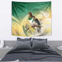 New Zealand Pigeon Kereru Tapestry Maori Fern Art Green Gradient LT05 - Polynesian Pride