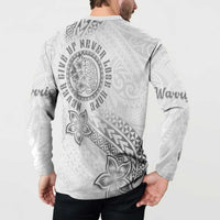Brain Cancer Warrior Button Sweatshirt Never Give Up