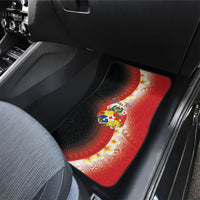Personalised Tonga Emancipation Day Car Mats Tongan Ngatu Pattern With Plumeria LT05 - Polynesian Pride