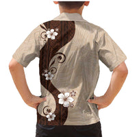 Polynesia Hibiscus Family Matching Mermaid Dress and Hawaiian Shirt Cameo Curve Motif LT05 - Polynesian Pride