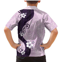 Polynesia Hibiscus Family Matching Mermaid Dress and Hawaiian Shirt Thistle Curve Motif LT05 - Polynesian Pride