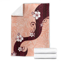 Polynesia Hibiscus Blanket Rose Bud Curve Motif - Polynesian Pride