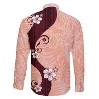 Polynesia Hibiscus Family Matching Tank Maxi Dress and Hawaiian Shirt Rose Bud Curve Motif LT05 - Polynesian Pride