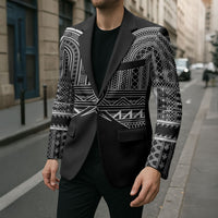 Philippines Igorot Tribal Inspired Blazer Black Version LT05 - Polynesian Pride