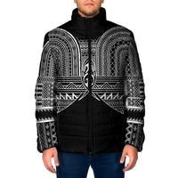 Philippines Igorot Tribal Inspired Padded Jacket Black Version LT05 Men Black - Polynesian Pride