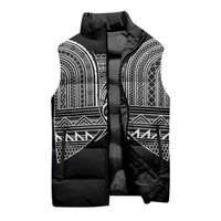 Philippines Igorot Tribal Inspired Sleeveless Puffer Jacket Black Version LT05 - Polynesian Pride