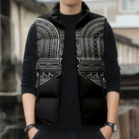 Philippines Igorot Tribal Inspired Sleeveless Puffer Jacket Black Version LT05 - Polynesian Pride