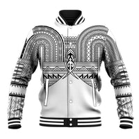 Philippines Igorot Tribal Inspired Baseball Jacket White Version LT05 Unisex White - Polynesian Pride