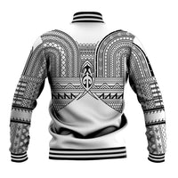 Philippines Igorot Tribal Inspired Baseball Jacket White Version LT05 - Polynesian Pride