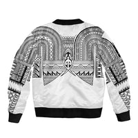 Philippines Igorot Tribal Inspired Bomber Jacket White Version LT05 - Polynesian Pride