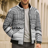Philippines Igorot Tribal Inspired Bomber Puffer Jacket White Version LT05 - Polynesian Pride