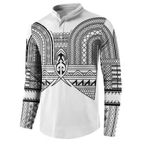 Philippines Igorot Tribal Inspired Button Sweatshirt White Version LT05 - Polynesian Pride