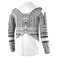 Philippines Igorot Tribal Inspired Button Sweatshirt White Version LT05 - Polynesian Pride