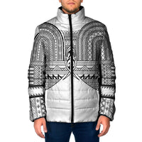 Philippines Igorot Tribal Inspired Padded Jacket White Version LT05 Men White - Polynesian Pride