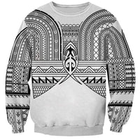 Philippines Igorot Tribal Inspired Sweatshirt White Version LT05 Unisex White - Polynesian Pride