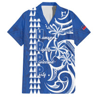 Samoa HRPP Party Family Matching Off Shoulder Maxi Dress and Hawaiian Shirt Polynesian Pattern - Polynesian Pride