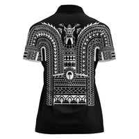 Philippines Igorot Tribal Art Tattoo Black Women Polo Shirt - Polynesian Pride