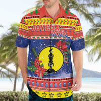 New Caledonia Christmas Hawaiian Shirt Kanaky Poinsettia Joyeux Noel LT05 - Polynesian Pride