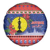 New Caledonia Christmas Spare Tire Cover Kanaky Poinsettia Joyeux Noel LT05 - Polynesian Pride