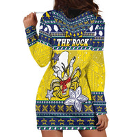 Niue The Rock Christmas Hoodie Dress Niuean Crab Monuina E Kilisimasi LT05 - Polynesian Pride