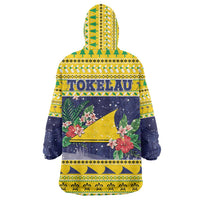 Tokelau Christmas Wearable Blanket Hoodie Tokelauan Badge Manuia Te Kilihimahi LT05 - Polynesian Pride