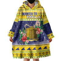 Tokelau Christmas Wearable Blanket Hoodie Tokelauan Badge Manuia Te Kilihimahi LT05 - Polynesian Pride