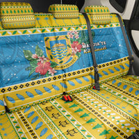 Tuvalu Christmas Back Car Seat Cover Coat Of Arms Manuia Te Kilisimasi LT05 - Polynesian Pride