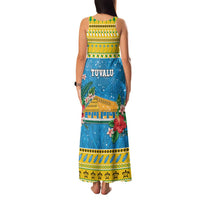 Tuvalu Christmas Family Matching Tank Maxi Dress and Hawaiian Shirt Coat Of Arms Manuia Te Kilisimasi LT05 - Polynesian Pride