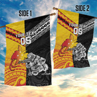 New Zealand And Papua New Guinea Rugby Custom Garden Flag Maori Kiwi With Bird of Paradise LT05 - Polynesian Pride
