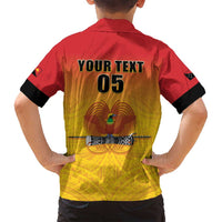 Papua New Guinea Rugby Custom Family Matching Puletasi and Hawaiian Shirt Go Orchids Pacific Champions LT05 - Polynesian Pride