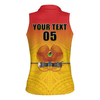 Papua New Guinea Rugby Custom Women Sleeveless Polo Shirt Go Orchids Pacific Champions LT05 - Polynesian Pride
