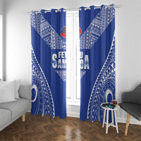 Fetu Samoa Rugby Window Curtain Go Champions