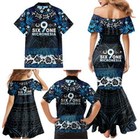 Micronesia FSM 691 Family Matching Mermaid Dress and Hawaiian Shirt Respect Culture LT05 - Polynesian Pride