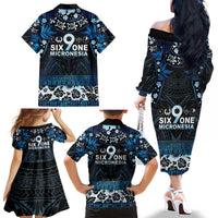 Micronesia FSM 691 Family Matching Off The Shoulder Long Sleeve Dress and Hawaiian Shirt Respect Culture LT05 - Polynesian Pride