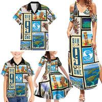 FSM Micronesia Culture Family Matching Summer Maxi Dress and Hawaiian Shirt LT05 - Polynesian Pride