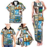 FSM Micronesia Culture Family Matching Tank Maxi Dress and Hawaiian Shirt LT05 - Polynesian Pride