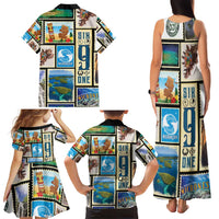 FSM Micronesia Culture Family Matching Tank Maxi Dress and Hawaiian Shirt LT05 - Polynesian Pride