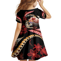 Personalised French Polynesia Victory Day Family Matching Puletasi and Hawaiian Shirt Polynesian Pattern Plumeria LT05 - Polynesian Pride