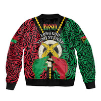 Vanuatu 46th Independence Day Bomber Jacket Long God Yumi Stanap Wild Boar LT05 - Polynesian Pride