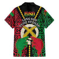 Vanuatu 45th Independence Day Family Matching Mermaid Dress and Hawaiian Shirt Long God Yumi Stanap Wild Boar LT05 - Polynesian Pride