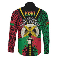 Vanuatu 45th Independence Day Family Matching Summer Maxi Dress and Hawaiian Shirt Long God Yumi Stanap Wild Boar LT05 - Polynesian Pride