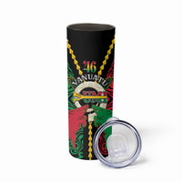 Vanuatu 45th Independence Day Skinny Tumbler Long God Yumi Stanap Wild Boar LT05 - Polynesian Pride