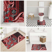 Hawaii Lahainaluna High School Bathroom Set Tribal Tattoo With Hibiscus Flowers