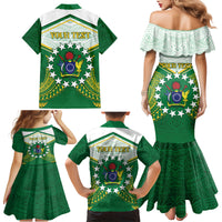 Personalised Cook Islands Ra o te Ui Ariki Family Matching Mermaid Dress and Hawaiian Shirt Polynesian Pattern LT05 - Polynesian Pride