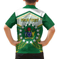 Personalised Cook Islands Ra o te Ui Ariki Family Matching Short Sleeve Bodycon Dress and Hawaiian Shirt Polynesian Pattern LT05 - Polynesian Pride